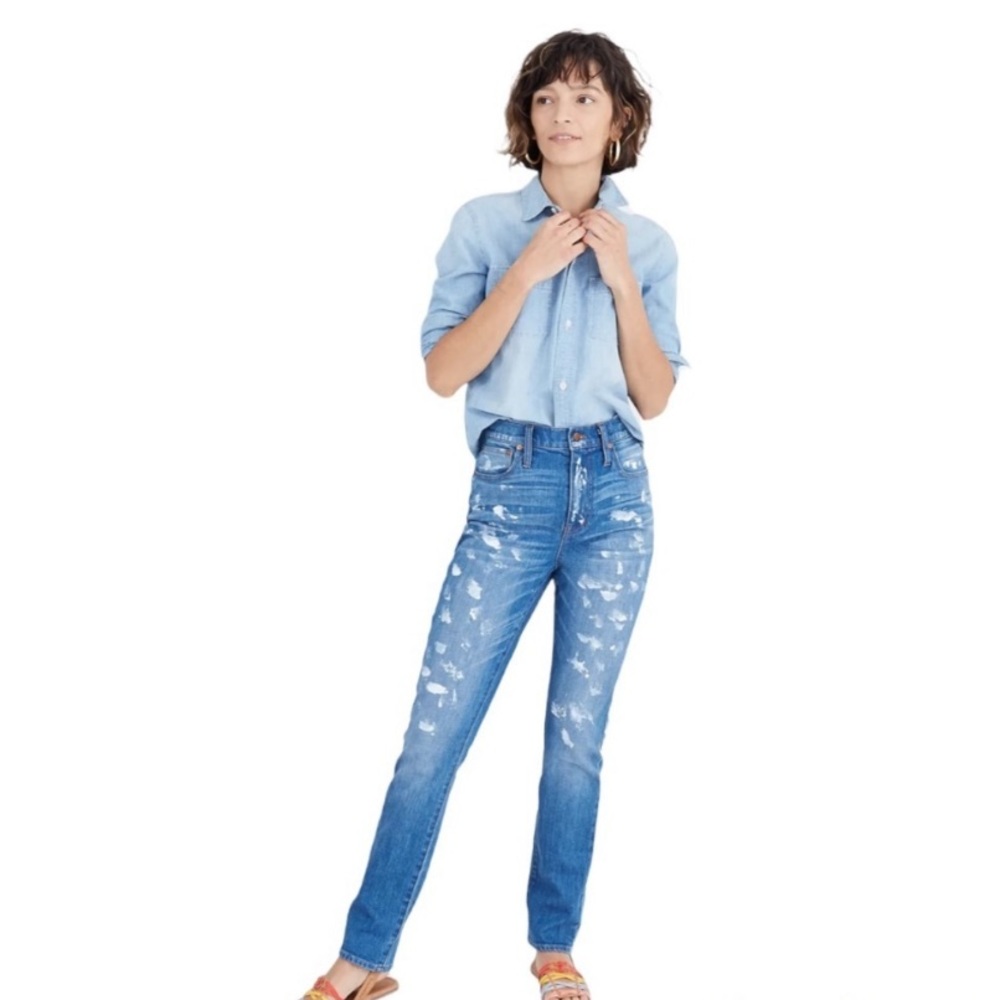 Madewell The High-Rise Slim Boyjean Painter Edition | NWT| 27 C25003